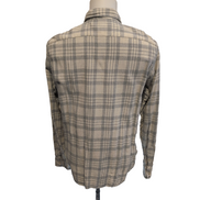 Chemise Ralph Lauren XL Taille M Classic Fit Flanelle Carreaux Gris Blanc
