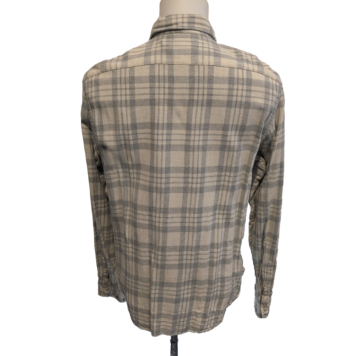 Chemise Ralph Lauren XL Taille M Classic Fit Flanelle Carreaux Gris Blanc