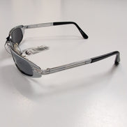 Lunettes de soleil Y2K Branche large Métal Chromé Rectangulaire