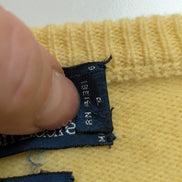 Pull Polo Ralph Lauren Col V 100% Laine d'Agneau Jaune - Taille XL (ajusté)