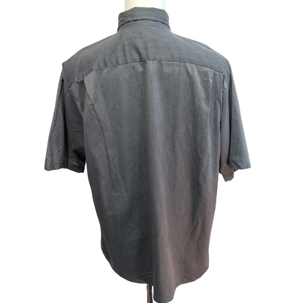 Chemise Wrangler Manches Courtes Grise à Poches Stretch Taille L
