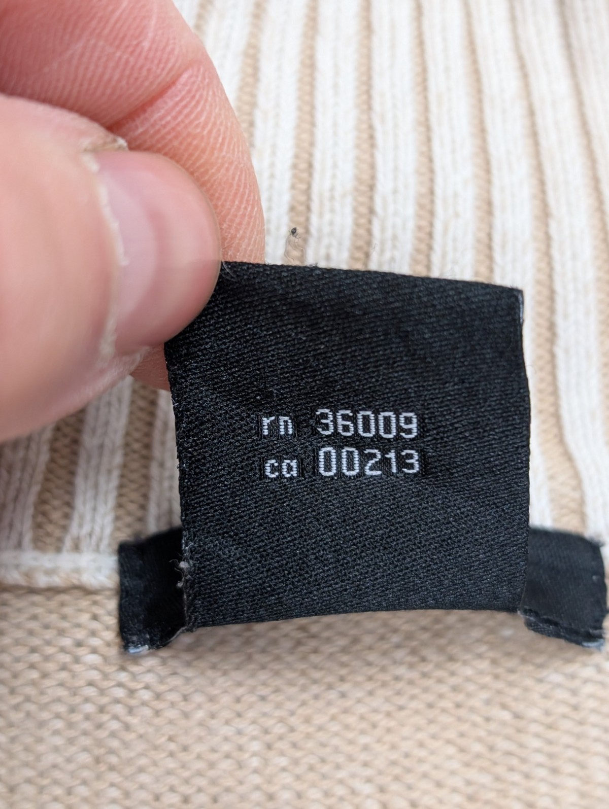 Calvin Klein Jeans Pull Femme XL Crème Côtelé Col Zippé Manches Évasées