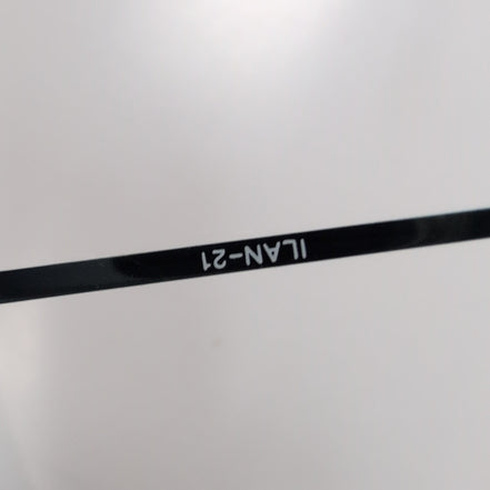 Bar-On® Lunettes de Soleil Ovales Bleues Y2K Branches Fines Métal Rimless