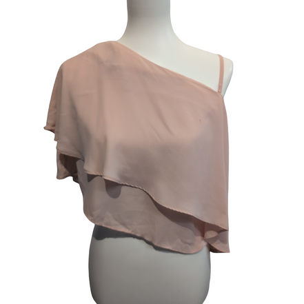 Haut Court Femme Select 36 Saumon Asymétrique Bretelle Manche Neuf