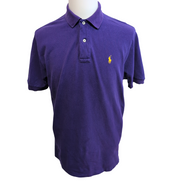 Polo Ralph Lauren Homme M Violet Logo Jaune Polo Manches Courtes