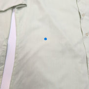 Chemise Montgomery Ward M/L Vert Pastel Col Pointe Made in Korea Vintage