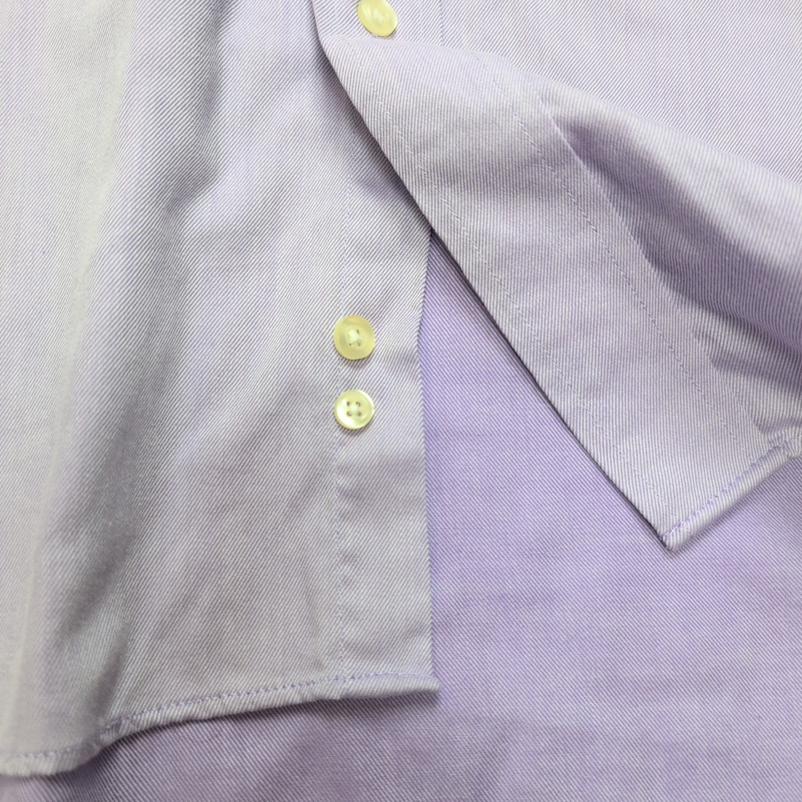 Chemise CHAPS violet lila uni 1 poche manches longues homme taille XL / XXL
