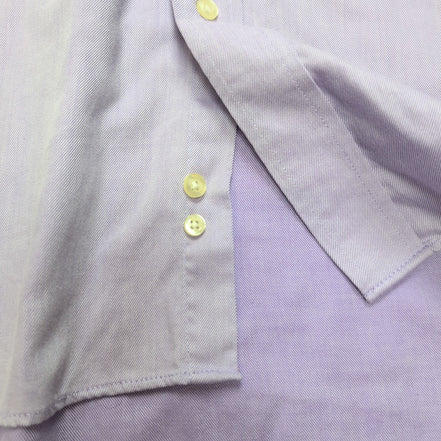 Chemise CHAPS violet lila uni 1 poche manches longues homme taille XL / XXL