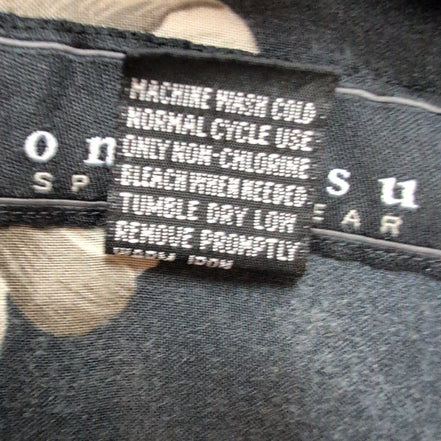 Chemise Hawaïenne Manches Courtes Consensus Rayonne Cocktail Noir M