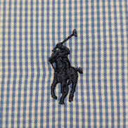 Chemise Polo Ralph Lauren Shirt L Custom Fit Rayée Bleu Blanc Button Down