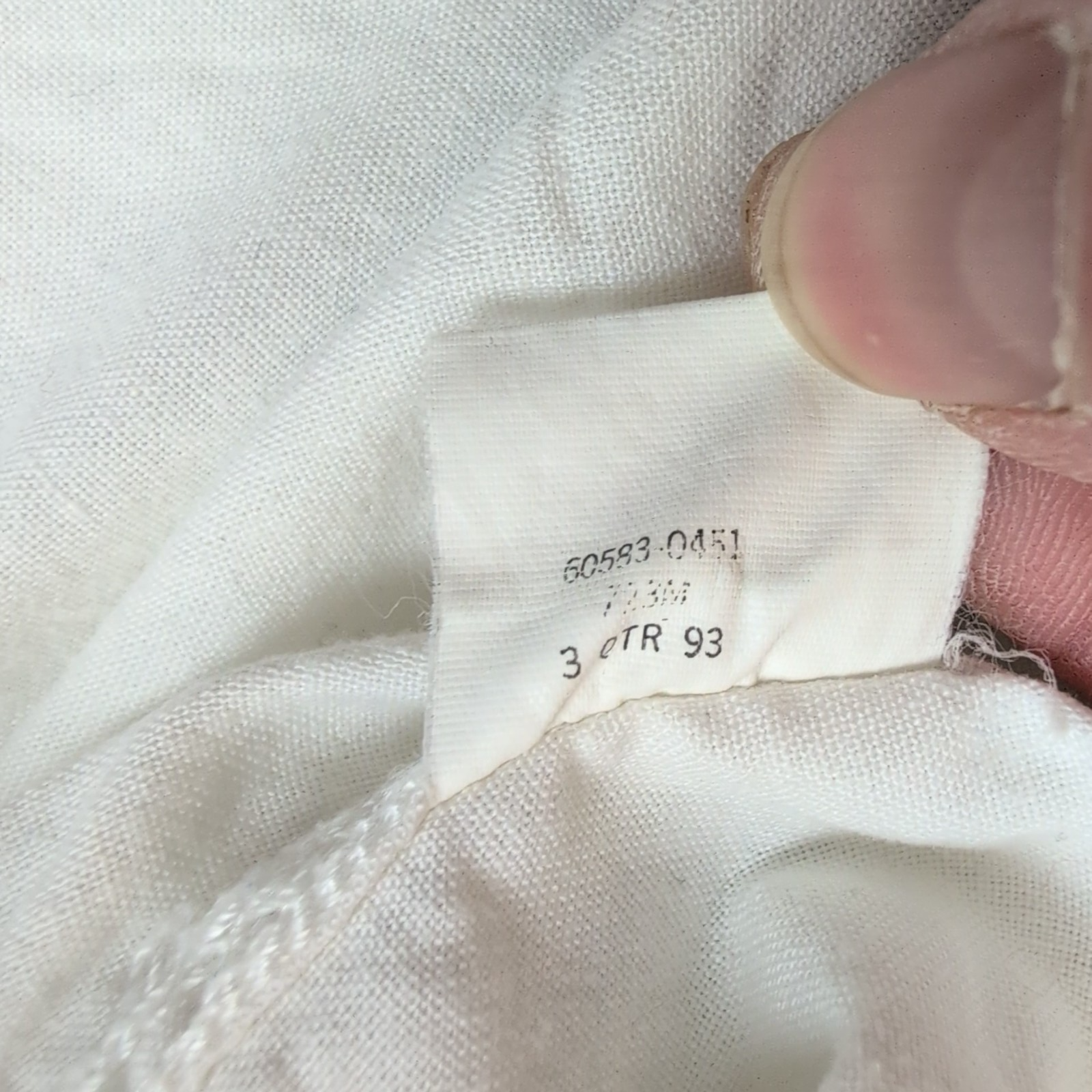 Chemise Levi's Vintage Blanche 100% Coton Coupe Ample Taille L