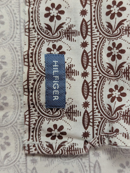 Chemise Tommy Hilfiger motifs fleurie marguerites taille M manches longues homme