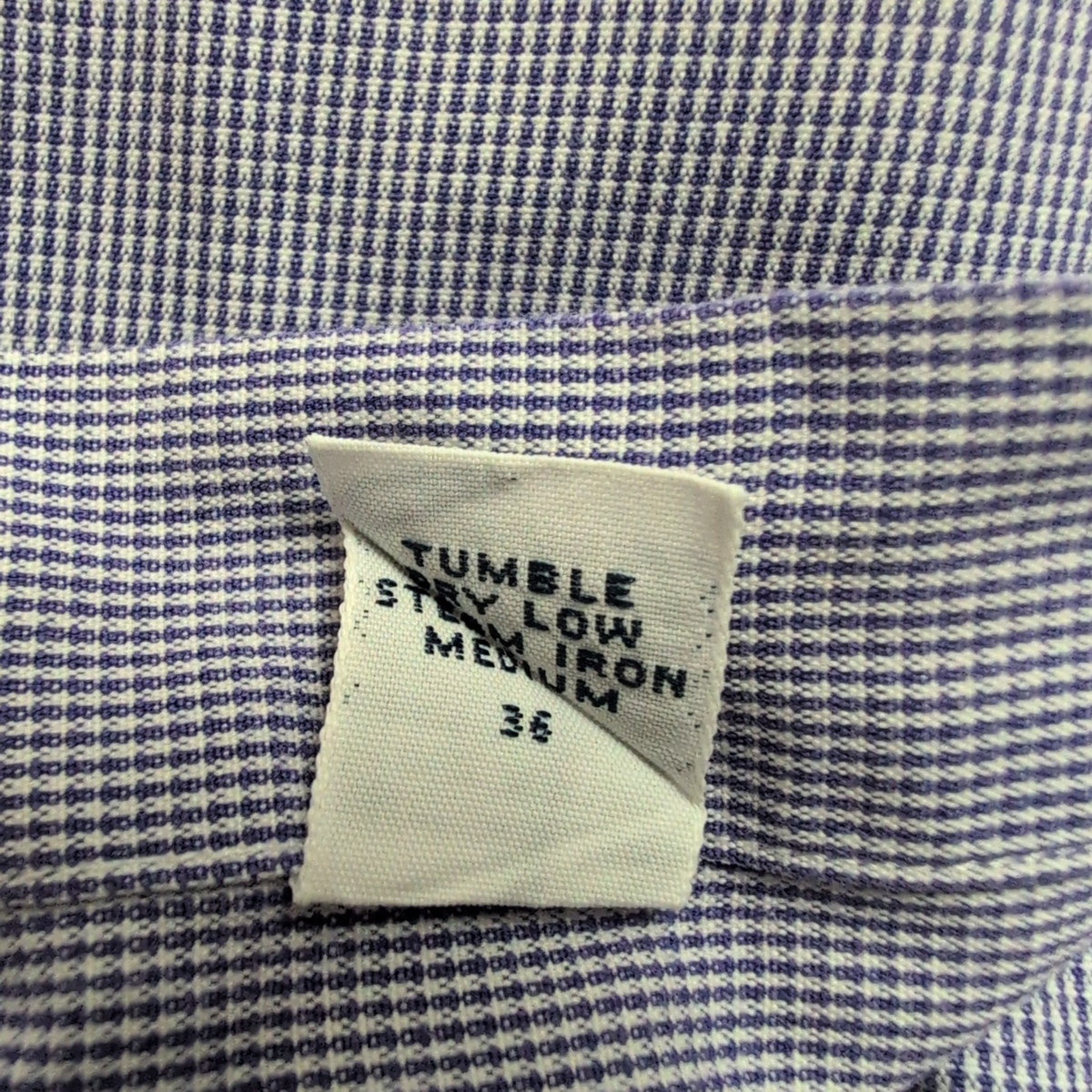 Chemise Ralph Lauren M Violet Bleu Fins Carreaux Manches Longues