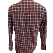 🔥 CHEMISE FLANELLE CHAPS RALPH LAUREN S (P) CARREAUX BLEU ROUGE TBE