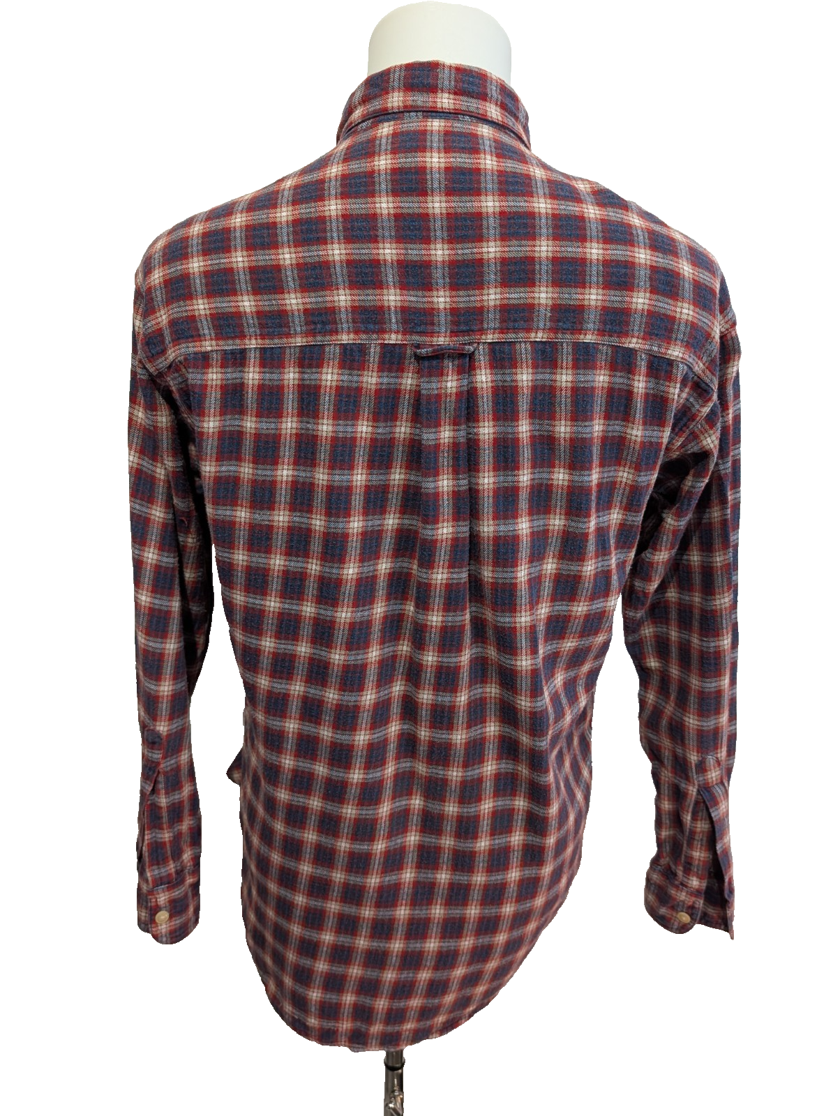🔥 CHEMISE FLANELLE CHAPS RALPH LAUREN S (P) CARREAUX BLEU ROUGE TBE