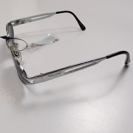 Lunettes de soleil Y2K Ovales Métal Chromé Branches Larges