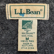 Pull L.L. BEAN 100% Laine NEW ZEALAND Made In SCOTLAND Vintage Taille M Gris