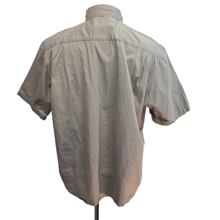 Chemise Wrangler Manche Courte Crème Unie Taille L Deux Poches