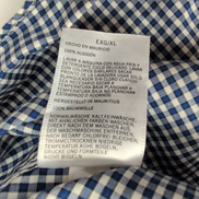 Chemise Nautica XL Bleu Foncé Carreaux Coton Logo Brodé Poche