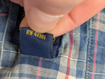 CHEMISE Ralph Lauren Homme L CUSTOM FIT Bleu Carreaux TBE Réparée 100% Coton