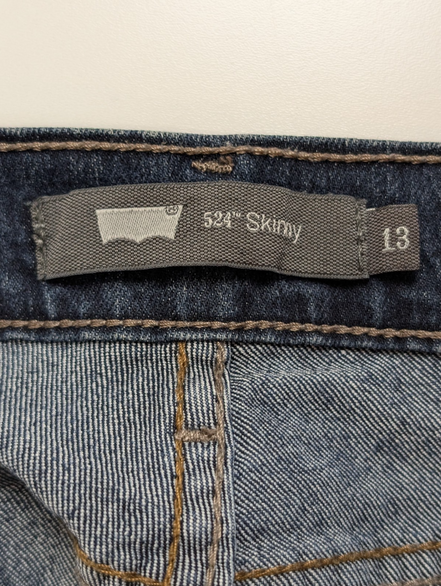 Jean Levi's 524 Femme Bleu Skinny Ultra Stretch W31 L32 Authentique
