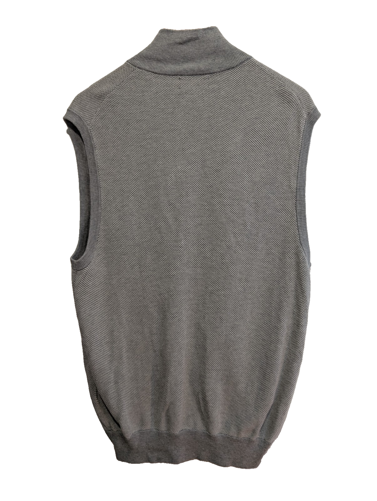 Gilet Polo Ralph Lauren sans manches gris zippé coton Pima taille M