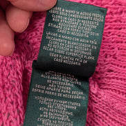 Pull femme LAUREN Ralph Lauren lin coton rose fuchsia maille L
