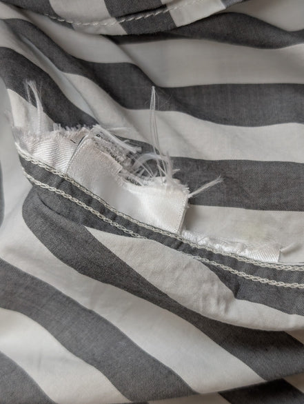 Chemise Levi's à Rayures Grises et Blanches Manches Longues Taille L