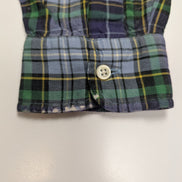Ralph Lauren Chemise Homme M Vert Bleu Carreaux Flanelle Légère Blake