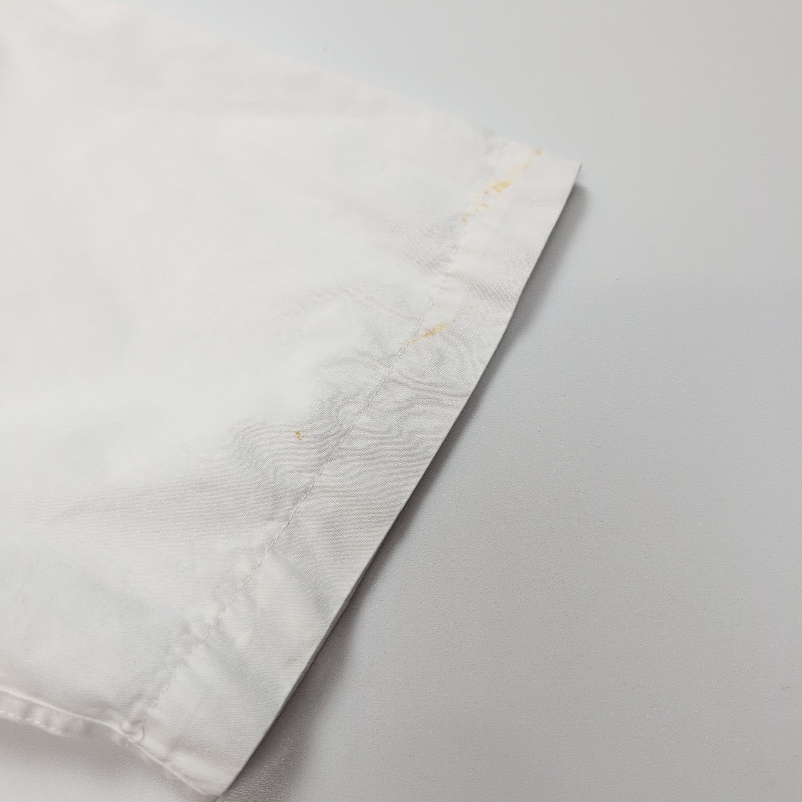 Chemise Yves Saint Laurent XL Blanche Logo Brodé Manches Courtes Poche