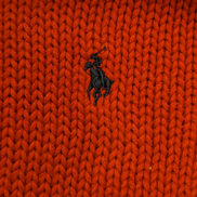Pull POLO Ralph Lauren Rouge Logo Marine Made in Hong Kong - Taille S