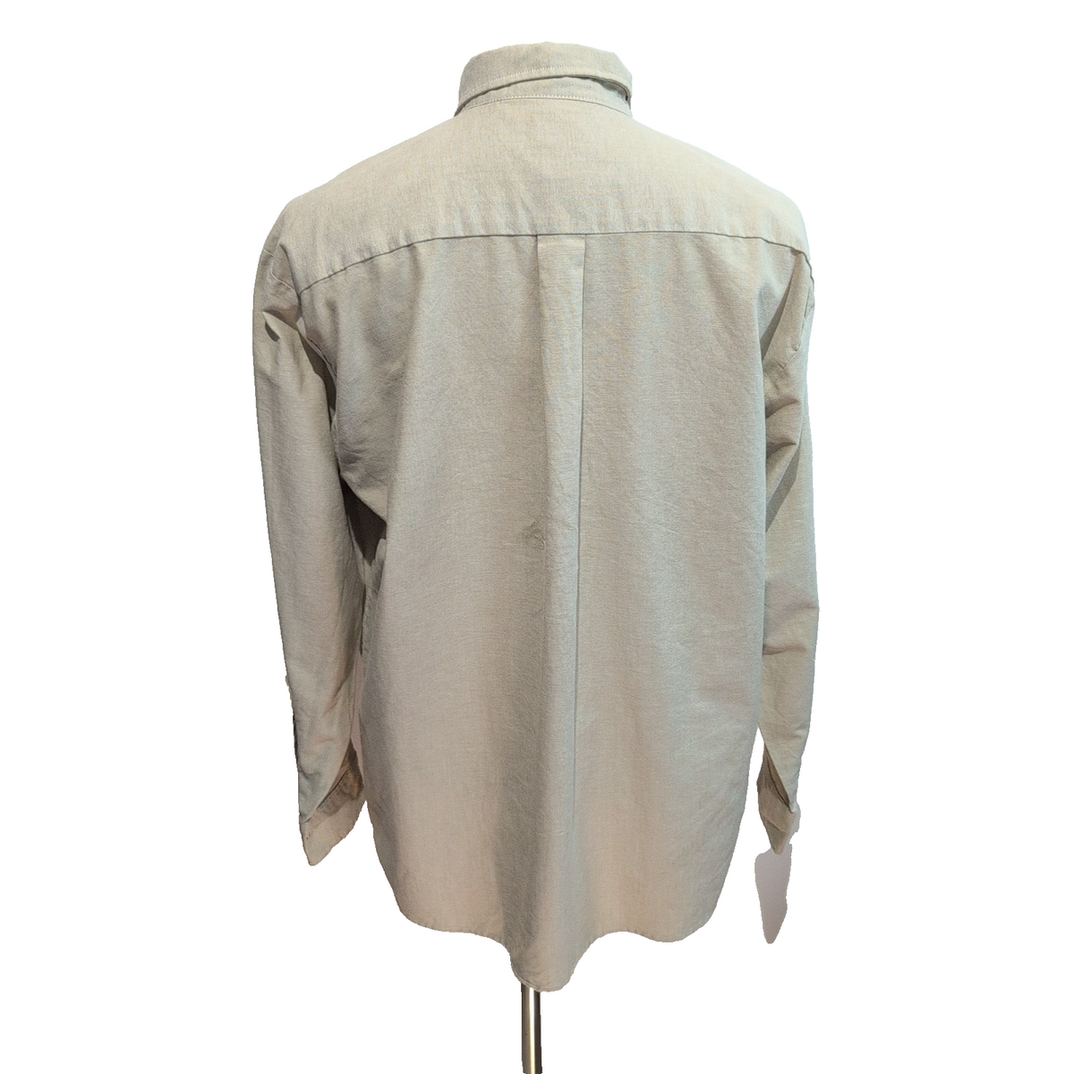 Chemise Dickies XL XXL Beige Oxford 65% Coton Poche Logo Manches Longues