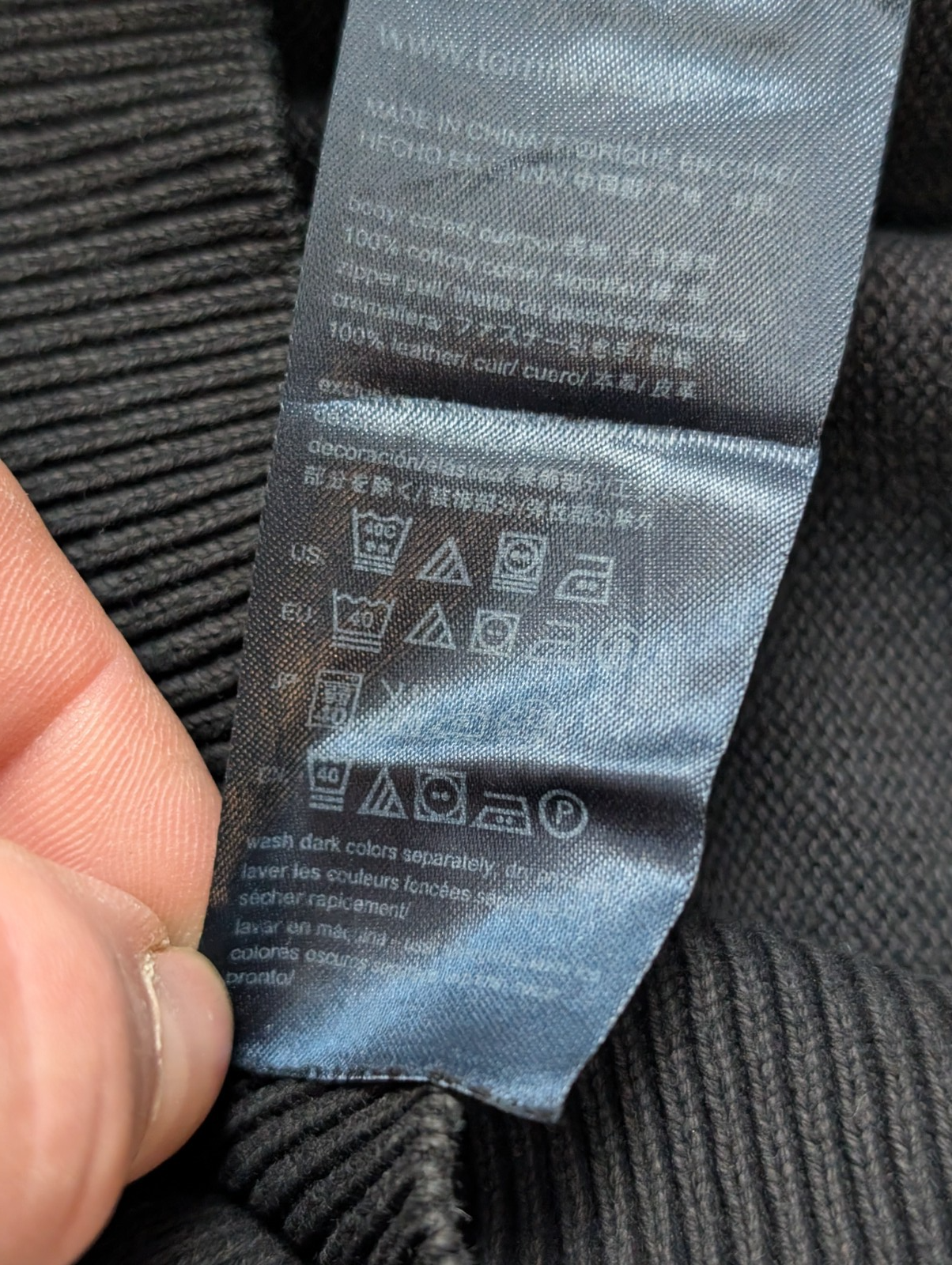 Pull Tommy Hilfiger Homme Col Zippé Noir Profond - Taille M