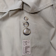 Trench-Coat Long London Fog Femme M Beige Crème Classique Imperméable