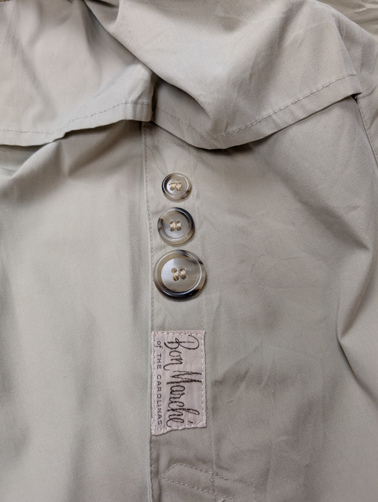 Trench-Coat Long London Fog Femme M Beige Crème Classique Imperméable