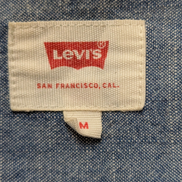 Chemise LEVI'S Bleu Effet Jean Denim Manches Longues - Taille M