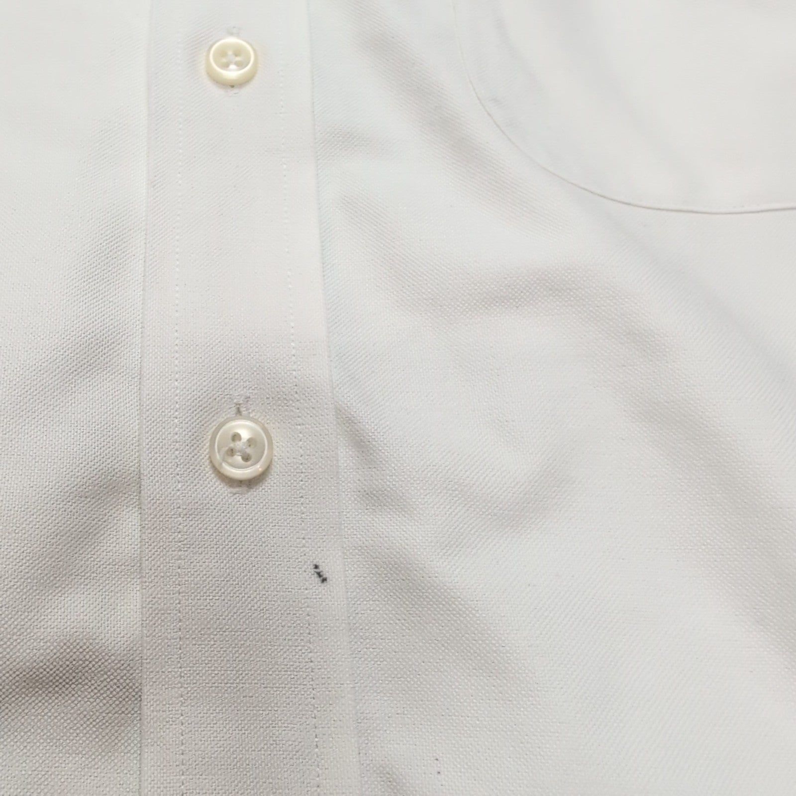 Chemise L.L. BEAN Homme L Blanche Manches Longues Wrinkle Resistant
