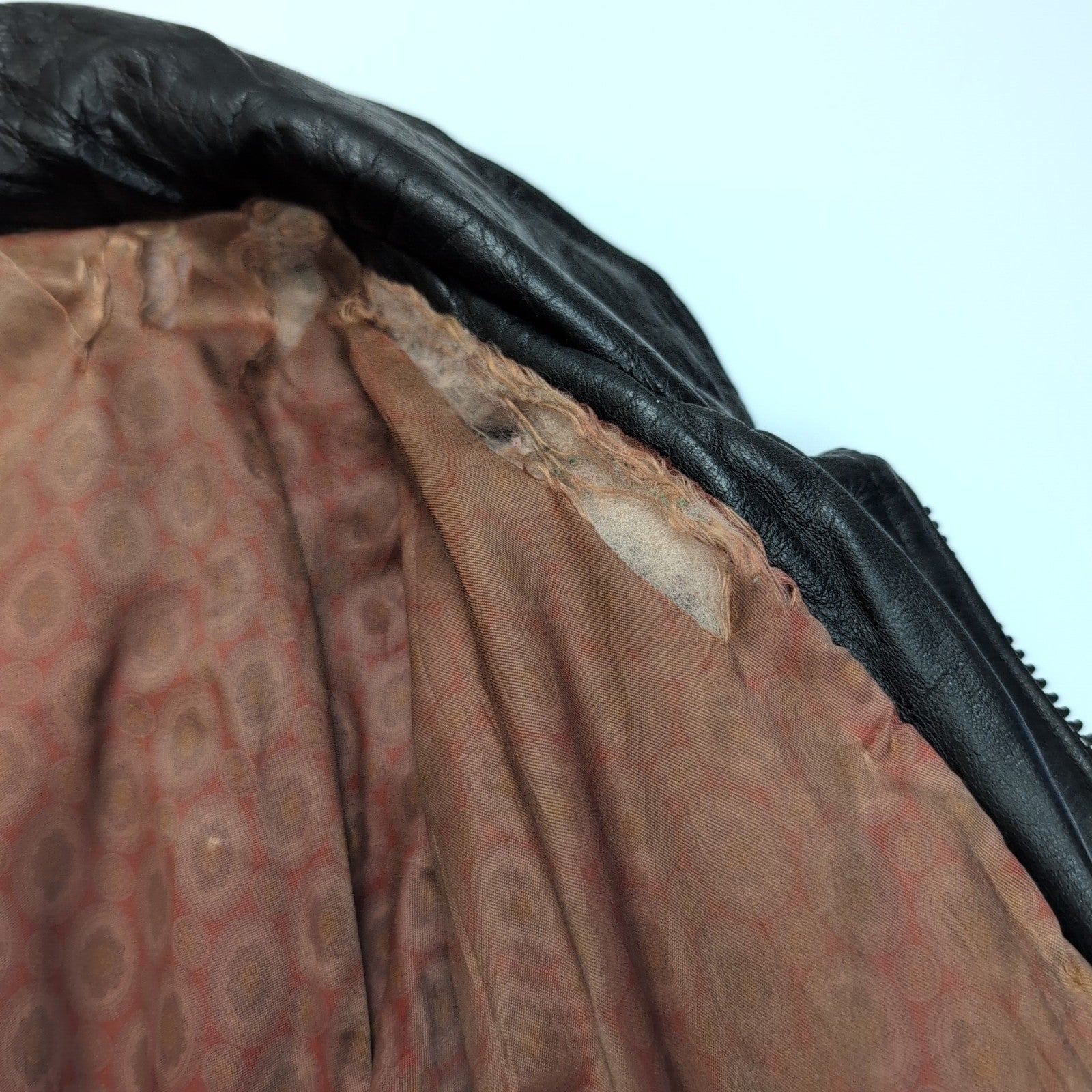 🖤 ARCHITECT Blouson Cuir Véritable Noir Bomber AVIATEUR Doublé Taille L |40c