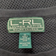 Pull LAUREN Ralph Lauren Active M noir maille ajourée transparente coton