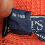 Pull CHAPS Classics Femme L Lin Coton Corail Maille Torsadée Ajourée