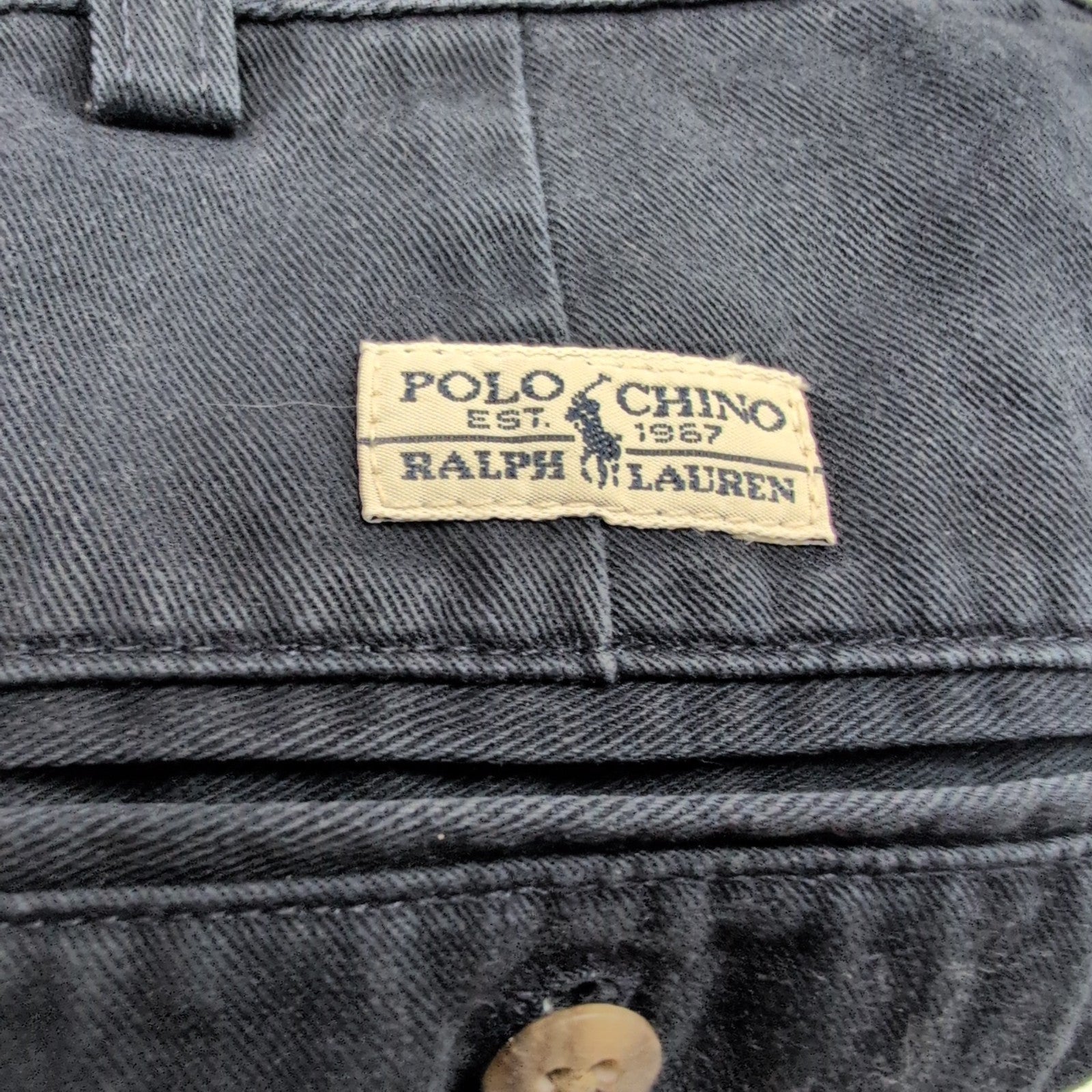 Pantalon Chino Polo Ralph Lauren Andrew Pant Made in USA W38 L30 Marine