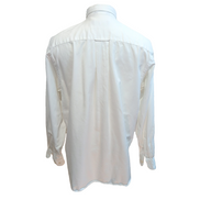 Chemise Nautica vintage col pointe L blanche coton logo brodé rare manches long