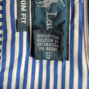 Chemise Ralph Lauren XL Bleue Rayures Custom Fit Button Down Shirt