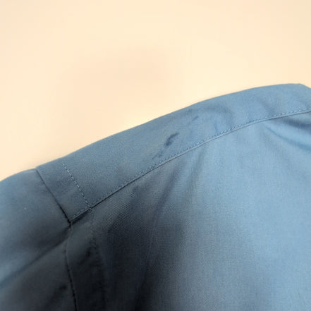 Chemise L.L. Bean bleue unie taille XL #166e