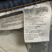 Jean Levi's 541 Homme Vintage Bleu Foncé W38 L34 Denim Stretch Pantalon Chic