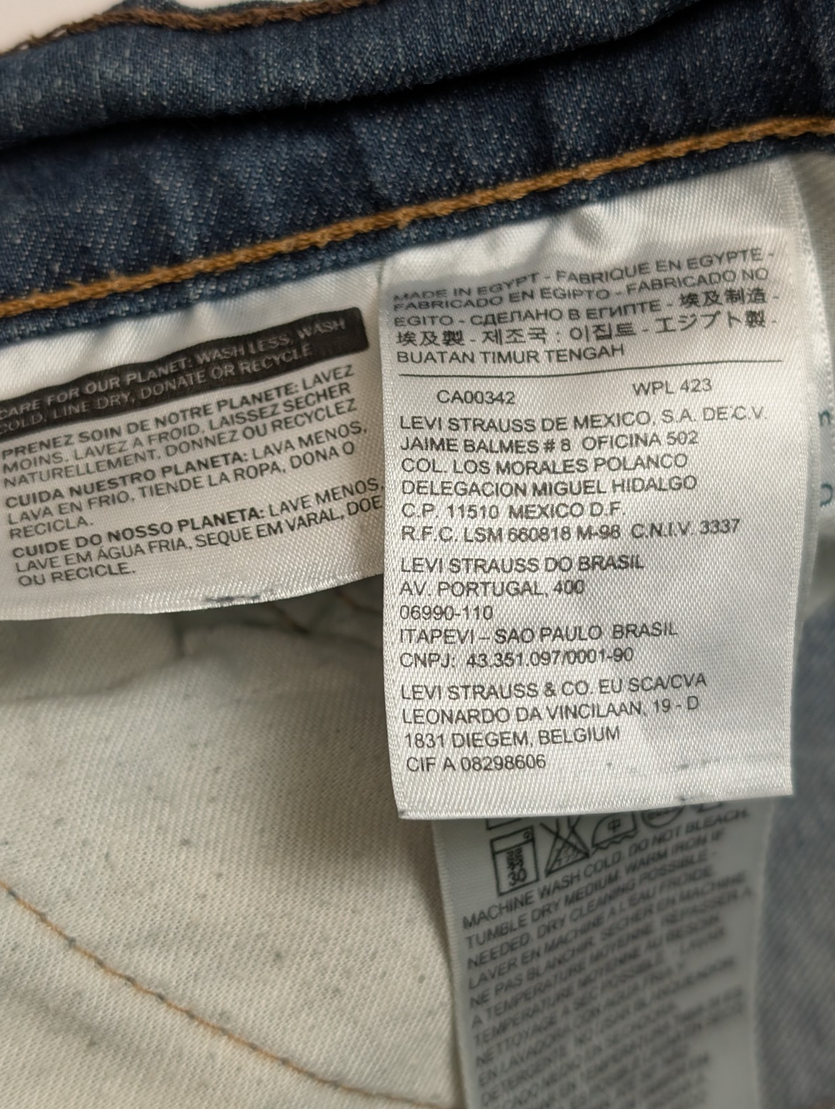 Jean Levi's 541 Homme Vintage Bleu Foncé W38 L34 Denim Stretch Pantalon Chic