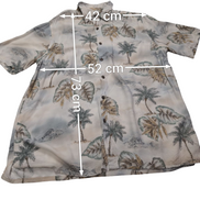 Chemise hawaïenne Batik Bay manches courtes taille M