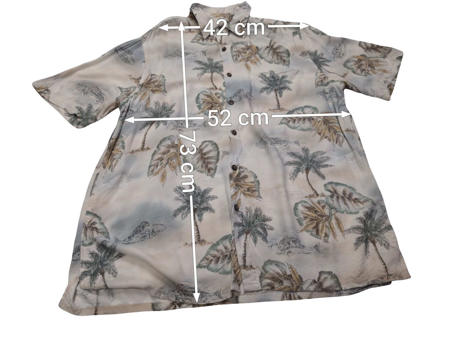 Chemise hawaïenne Batik Bay manches courtes taille M