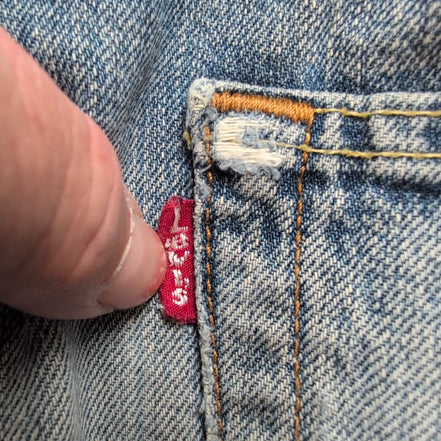 Levi’s 501 Jean Homme W36 L36 Bleu Vintage Pantalon Bouton Coupe Droite