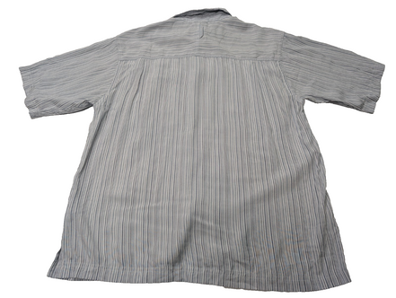 Chemise manches courtes The North Face bleue à rayures taille M #111msch